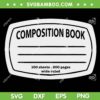 Composition Book Costume SVG PNG, Halloween Notebook SVG Composition Book Costume SVG PNG, Halloween Notebook SVG