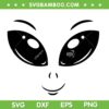 Alien Face Head SVG PNG, Cute Alien Green Halloween Costume SVG