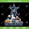 Disney Mickey and Friends Cowboys Football SVG, Mickey Donald Duck Goofy Rugby Ball SVG, Mickey Dallas Cowboys SVG PNG