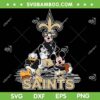 Disney Mickey and Friends Saints Football SVG, Mickey Donald Duck Goofy Rugby Ball SVG, Mickey Mouse New Orleans Saints SVG
