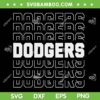 Dodgers Text SVG PNG, Los Angeles Dodgers Baseball Retro SVG
