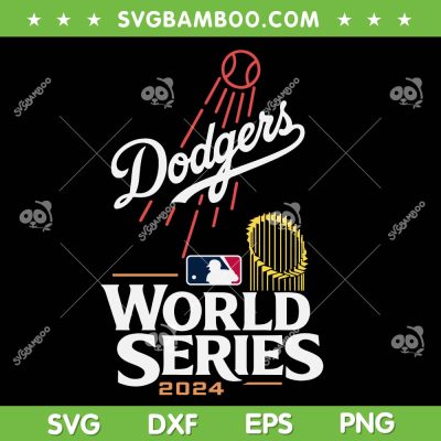 Dodgers World Series 2024 SVG, Los Angeles Dodgers Champions 2024 SVG PNG