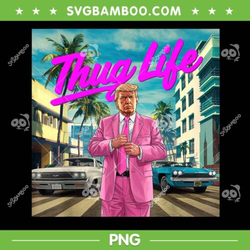 Donald Trump Thug Life PNG, Trump Gangster Election 2024 PNG