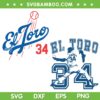 Fernando El Toro SVG PNG, Fernando Valenzuela SVG, El Toro DXF SVG PNG EPS