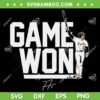 Freddie Freeman SVG PNG, Game Won Freddie Freeman SVG, Pro Player Los Angeles Baseball DXF SVG PNG EPS