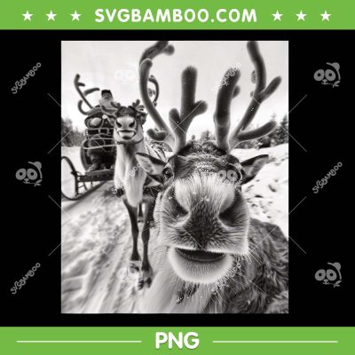 Funny Reindeer Selfie Christmas PNG, Christmas Santa Reindeer PNG Funny Reindeer Selfie Christmas PNG, Christmas Santa Reindeer PNG