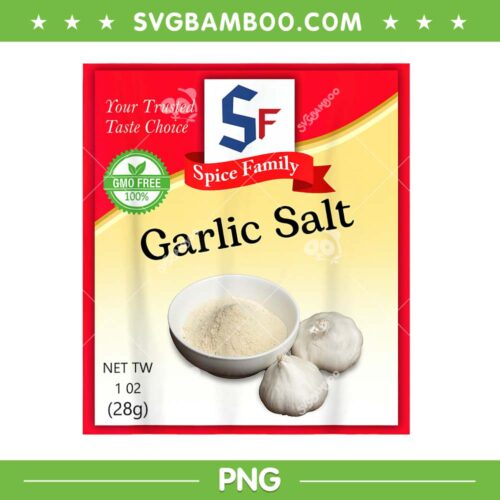 Garlic Salt Condiment Costume PNG, Holiday Spice Group Costume PNG