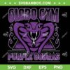 Globo Gym Purple Cobras SVG PNG, Snake Globo Gym Logo SVG