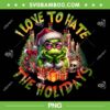Grinch I Love To Hate The Holidays PNG, Cool Grinch Sunglasses PNG, Pink Grinch Art PNG Grinch I Love To Hate The Holidays PNG, Cool Grinch Sunglasses PNG, Pink Grinch Art PNG