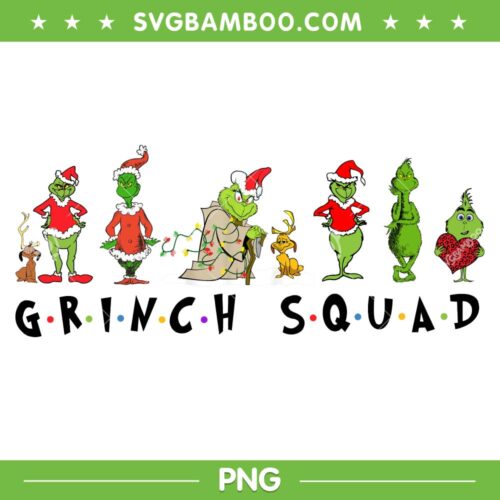 Grinch Squad PNG, Cute Grinch Pose PNG, Grinch and Max PNG