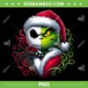 Grinch and Jack 2 in 1 PNG, Christmas Santa Jack Skellington and Grinch PNG