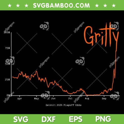 Gritty Tigers SVG, Detroit Tigers 2024 Playoff SVG PNG, Tigers October Ready DXF SVG PNG EPS