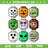 Halloween Building Brick Head SVG PNG, Pumpkin Ghost Zombie Building Brick SVG Halloween Building Brick Head SVG PNG, Pumpkin Ghost Zombie Building Brick SVG