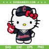 Hello Kitty Cleveland Guardians SVG PNG, Baseball Guardians Sanrio Kitty Cat SVG, Guardians Number 1 SVG