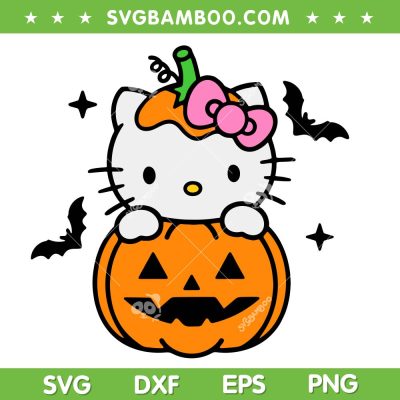 Hello Kitty Pumpkin Halloween SVG PNG, Kitty Sanrio Halloween Bat SVG Hello Kitty Pumpkin Halloween SVG PNG, Kitty Sanrio Halloween Bat SVG