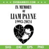 In Memory Of Liam Payne SVG PNG, Rip Liam Payne 2024 SVG, One Direction Liam Payne SVG PNG
