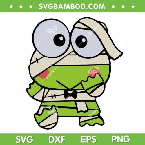 Keroppi Mummy Halloween SVG PNG, Sanrio Friends Frog SVG