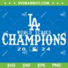 LA Dodgers World Series Champions 2024 SVG, Los Angeles Dodgers NLCS Championship SVG PNG