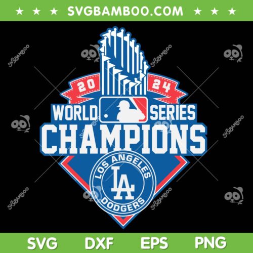 LA Dodgers World Series Champions SVG, 2024 Dodgers World Series Champions SVG PNG