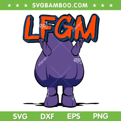 LFGM New York Mets SVG, OMG Grimace SVG PNG, New York Fan Inspired OMG SVG PNG