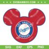 Mickey Mouse Dodgers SVG PNG, Los Angeles Dodgers Mouse Ear SVG Mickey Mouse Dodgers SVG PNG, Los Angeles Dodgers Mouse Ear SVG