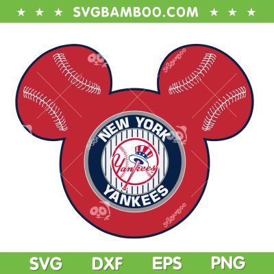Mickey Mouse Yankees SVG PNG, Disney Mouse Ear New York Yankees SVG, Mickey Mouse Baseball DXF SVG PNG EPS Mickey Mouse Yankees SVG PNG, Disney Mouse Ear New York Yankees SVG, Mickey Mouse Baseball DXF SVG PNG EPS