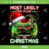 Most Likely To Play Video Games On Christmas PNG, Santa Boys Gamer PNG, Video Controller Santa Hat PNG Most Likely To Play Video Games On Christmas PNG, Santa Boys Gamer PNG, Video Controller Santa Hat PNG