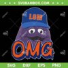 New York OMG SVG PNG, Grimace New York Mets LGM SVG