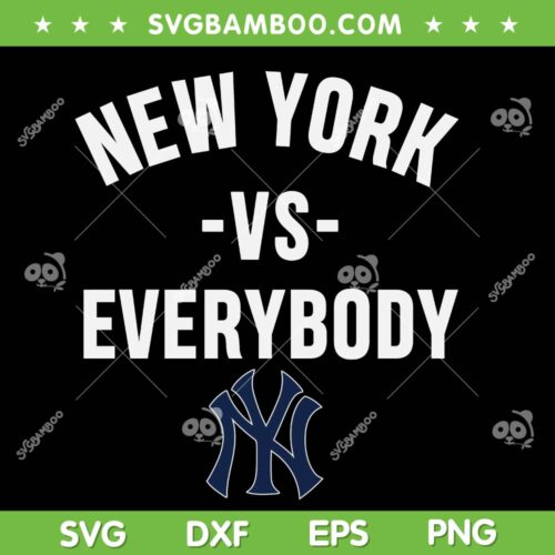 New York Yankees vs Everybody SVG, Yankees Baseball vs Everyone SVG PNG