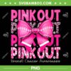 Pink Out Bow Leopard PNG, Conquette Bow Breast Cancer Awareness PNG