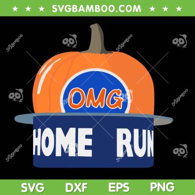 New York Mets Playoff Pumpkin SVG, New York OMG Home Run SVG PNG