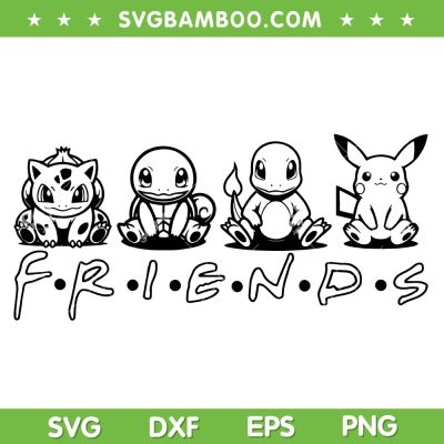 Pokemon Friends SVG PNG, Pokemon Characters SVG Bundle, Pikachu Pokemon Friends Silhouette SVG Pokemon Friends SVG PNG, Pokemon Characters SVG Bundle, Pikachu Pokemon Friends Silhouette SVG