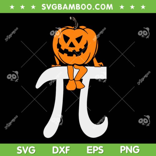 Pumpkin Pie Math SVG PNG, Funny Halloween Pi Day SVG, Funny Halloween Thanksgiving Pumpkin Pi SVG PNG