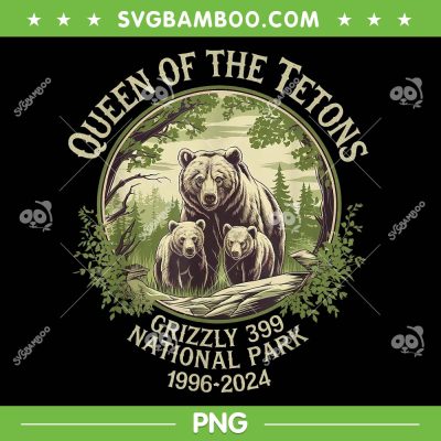 Queen Of The Tetons Grizzly 399 PNG, Wildlife Preserve 1996 2024 PNG
