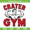 Crater Gym SVG PNG, Retro Crater Fitness Lifting SVG, Workout Bodybuilding DXF SVG PNG EPS