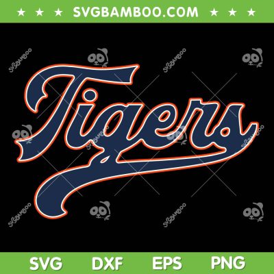 Retro Tigers Nickname SVG PNG, Vintage Detroit Tigers SVG
