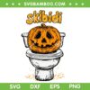 Skibidi Pumpkin SVG PNG, Funny Halloween Skibidi Toilet SVG, Toilet Halloween Costume DXF SVG PNG EPS