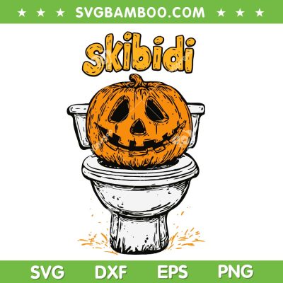 Skibidi Pumpkin SVG PNG, Funny Halloween Skibidi Toilet SVG, Toilet Halloween Costume DXF SVG PNG EPS Skibidi Pumpkin SVG PNG, Funny Halloween Skibidi Toilet SVG, Toilet Halloween Costume DXF SVG PNG EPS