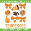 Tennessee Cheer Bow SVG PNG, Tennessee Volunteers Orange Icons SVG, Tennessee Orange for TN Lover SVG