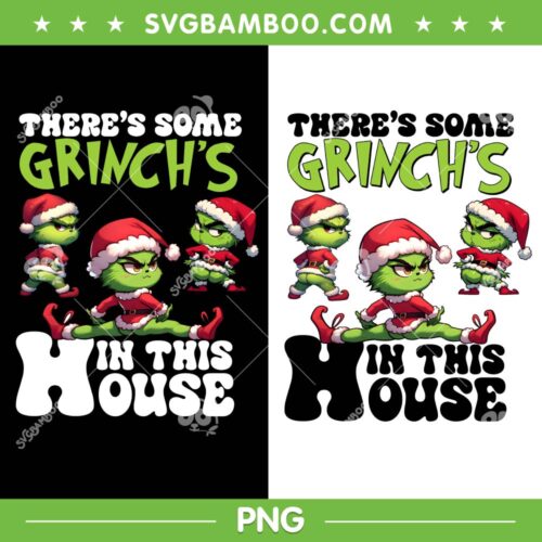Theres Some Grinch In this House PNG, 2 Files Grinch Dancing Christmas PNG
