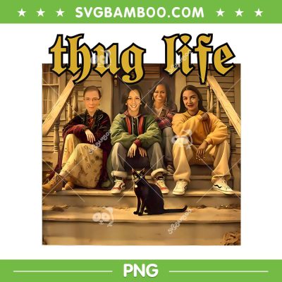 Thug Life Kamala Harris PNG, Funny Kamala 2024 Feminist PNG, Vote Blue Election PNG