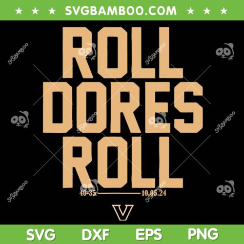 Vanderbilt Roll Dores Roll SVG PNG, Vanderbilt Commodores Football SVG