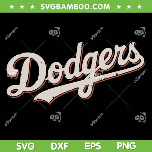 Vintage Retro Dodgers Style SVG, Classic Los Angeles Dodgers SVG PNG