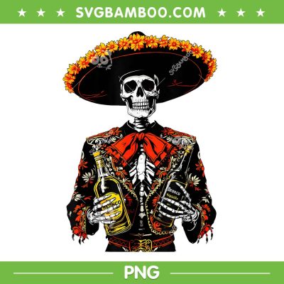 Skeleton Tequila Mexico PNG, Skeleton Dia De Los Muertos PNG, Mexican Skeleton Bartender PNG
