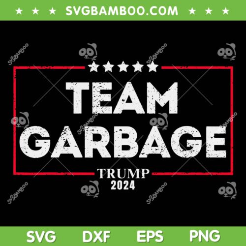 Vintage Team Garbage for Trump 2024 SVG, Trump Take America Back SVG PNG