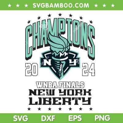 WNBA New York Liberty Champions 2024 SVG, WNBA Finals New York Liberty Championship SVG PNG