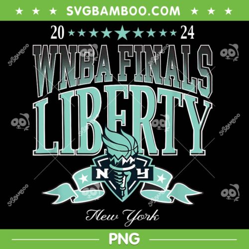 WNBA Finals New York Liberty Champions PNG, Liberty Finals 2024 Road to Victory PNG