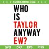 Who Is Taylor Anyway Ew SVG, Girl Taylor First Name Groovy 80's SVG PNG