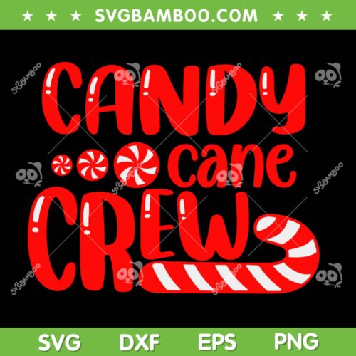 Candy Cane Crew SVG PNG, Family Group Candy Lover Pajamas SVG