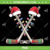 Christmas Hockey Santa Hat PNG, Funny Hockey Christmas Lights PNG Christmas Hockey Santa Hat PNG, Funny Hockey Christmas Lights PNG